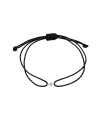 CZ with Black Nylon Bracelet BRS-1254
